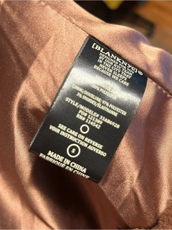 Blank NYC Women's Espresso Faux Fur Martini Jacket - Picture 5 of 13